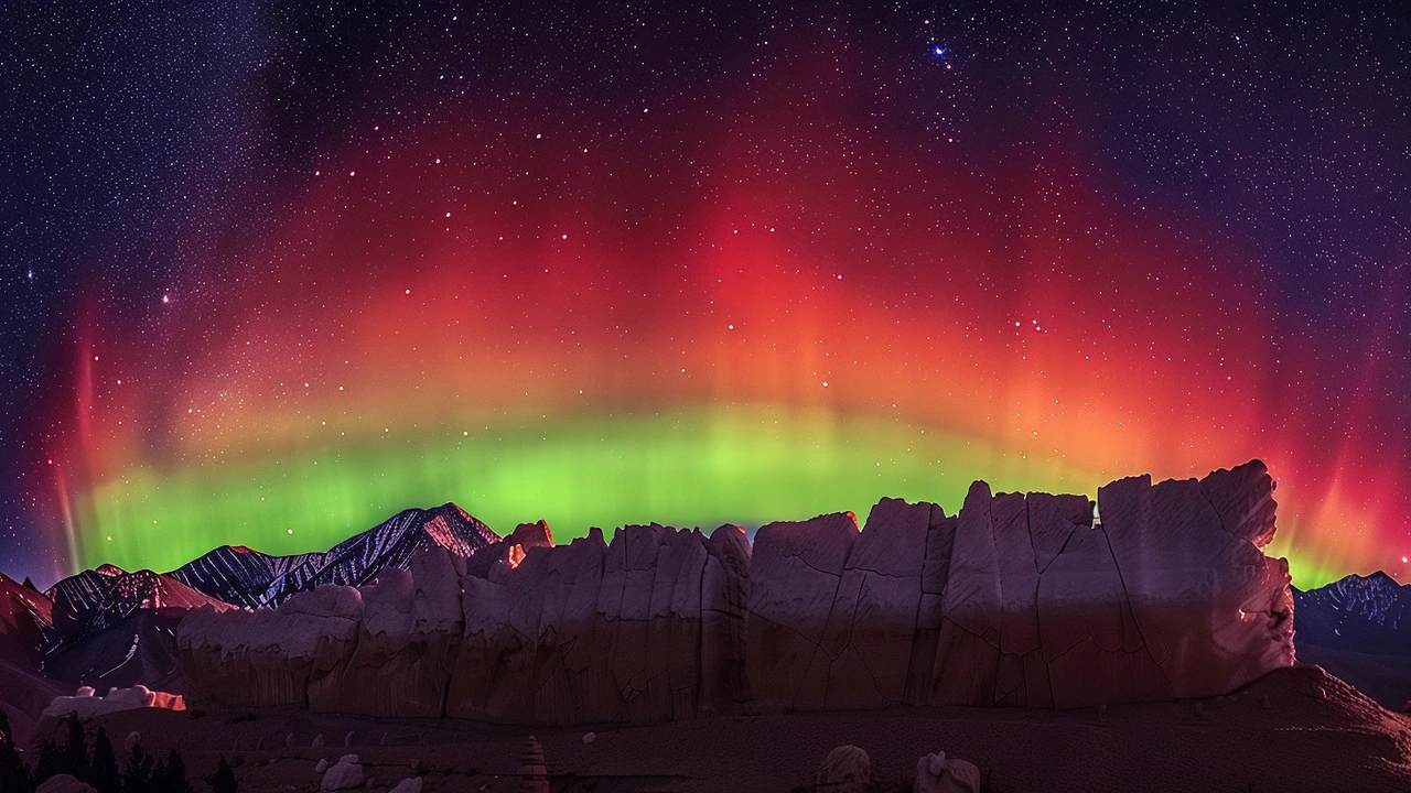 Rare Aurora Phenomenon Observed in Ladakh Due to Intense Solar Storm