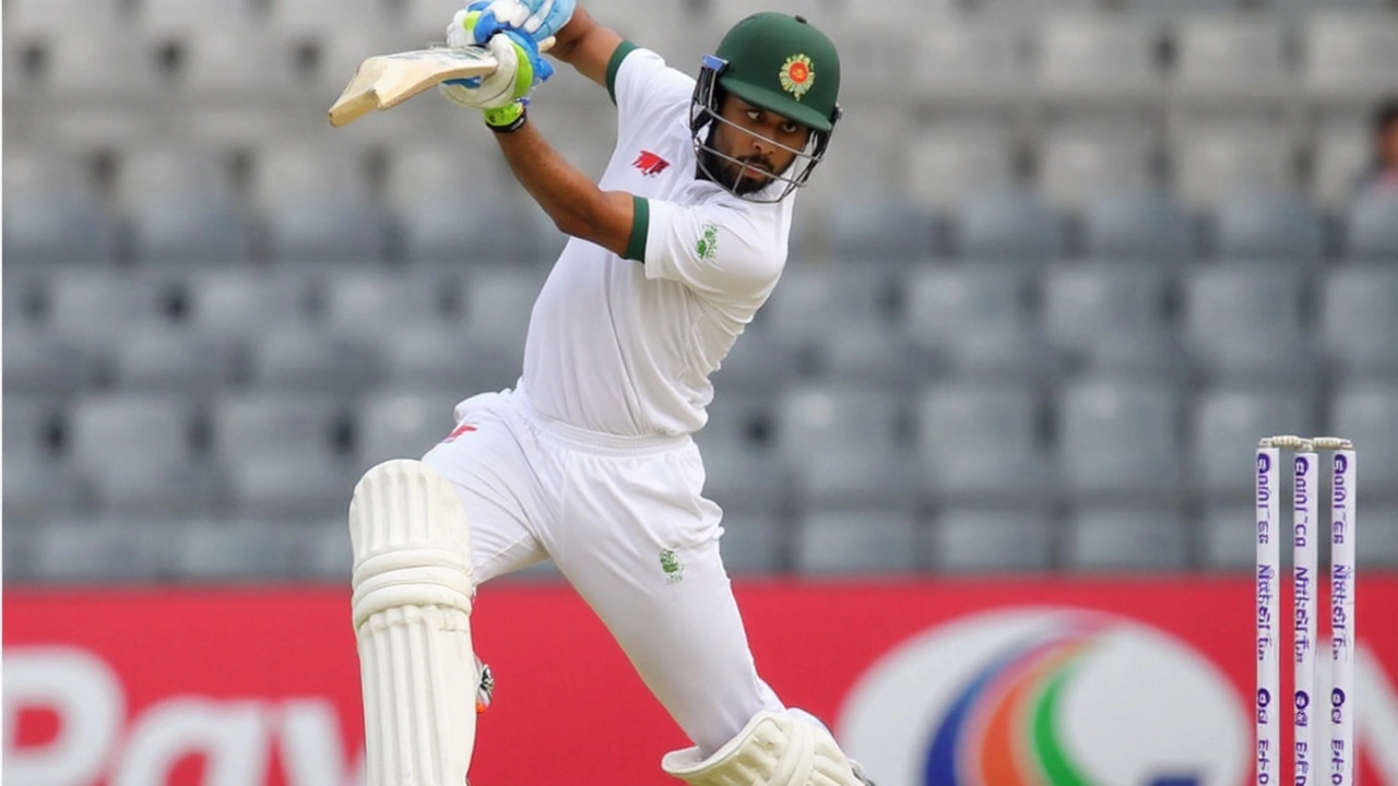 Shanto's Unbeaten 60 Lifts Bangladesh to Strong Position in Rain-Interrupted Test Against Zimbabwe
